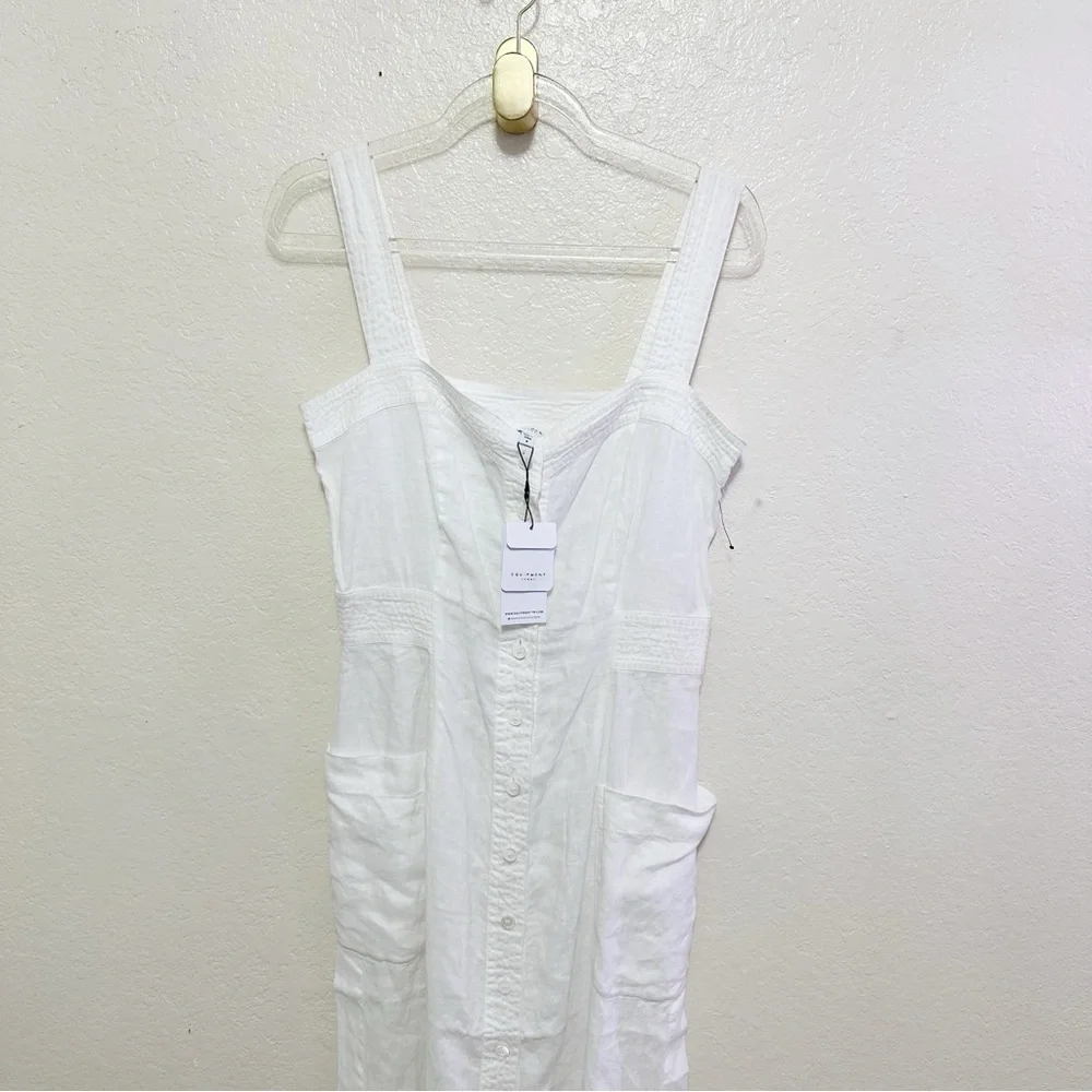 New EQUIPMENT Aris cotton-poplin midi dress size 8 - Picture 3 of 16